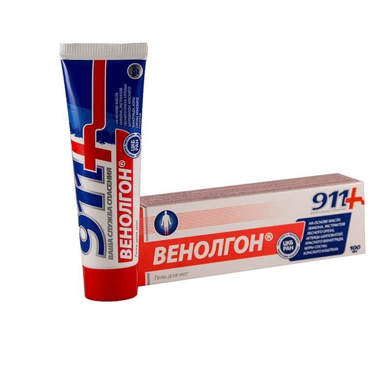 Medicines of local effect, Gel «Venolgon» 100ml, Ռուսաստան