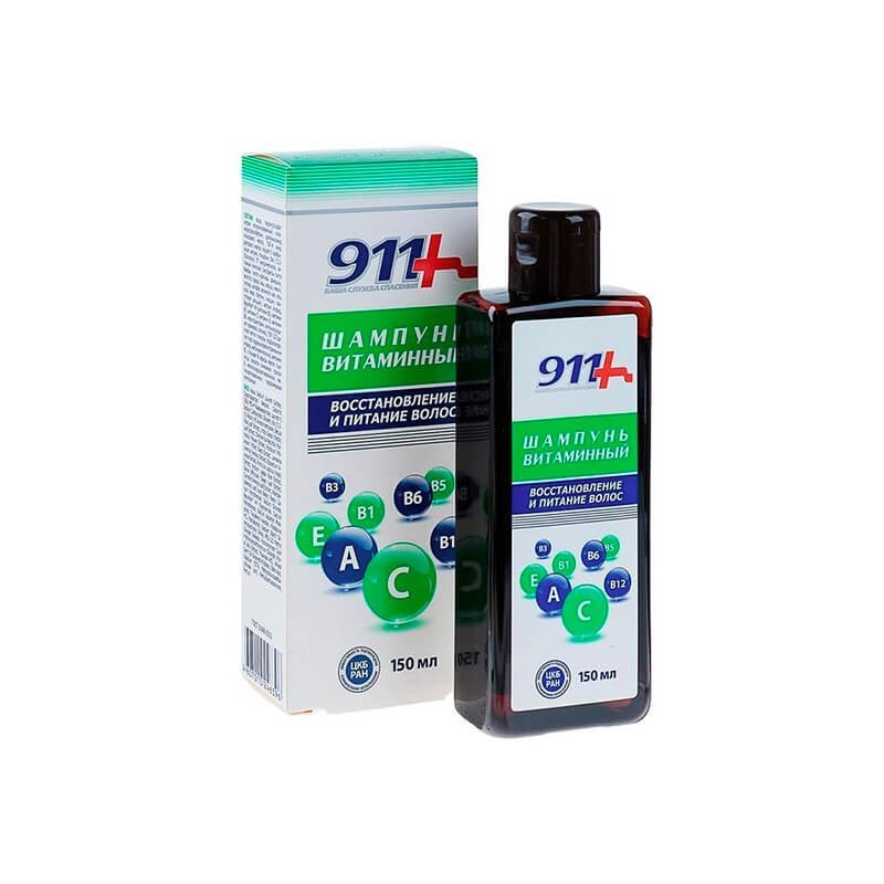 Hair Care, Vitamin shampoo «911» 150ml, Ռուսաստան