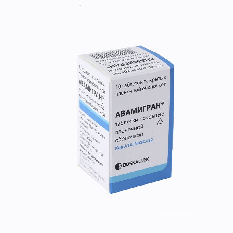 Anti-inflammatory pain relievers, Tablets «Avamigran», Բոսնիա և Հերցոգովինիա