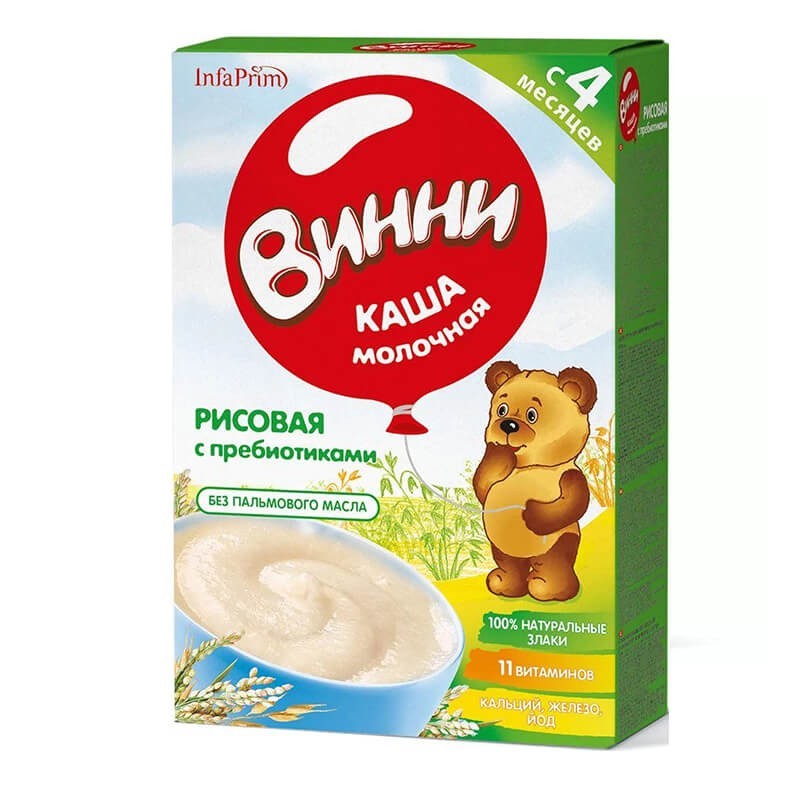 Кашы, Детская каша «Винни» 200г, Ռուսաստան