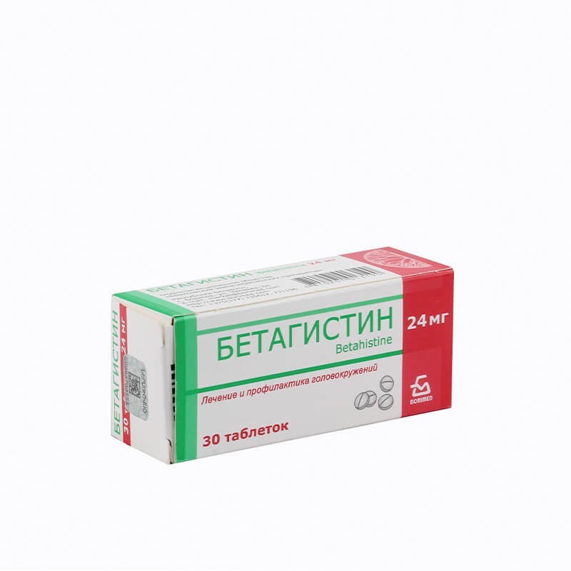 Cerebrovascular drugs, Tablets «Betagistin» 24 mg, Բելառուս