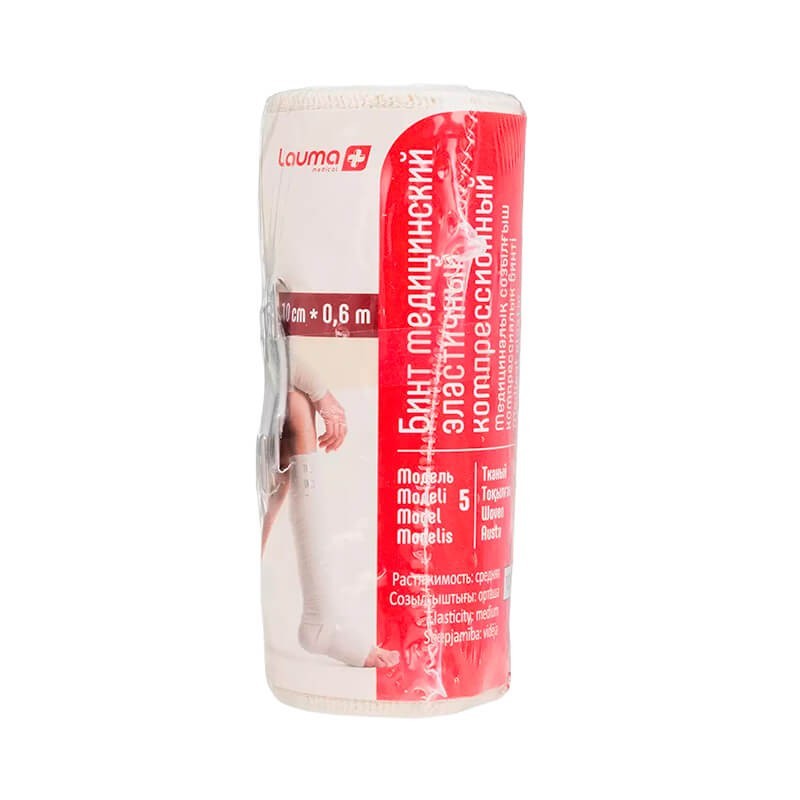 Bandages, Medical elastic bandage «Lauma» 10sm x 0,6m, Ռուսաստան