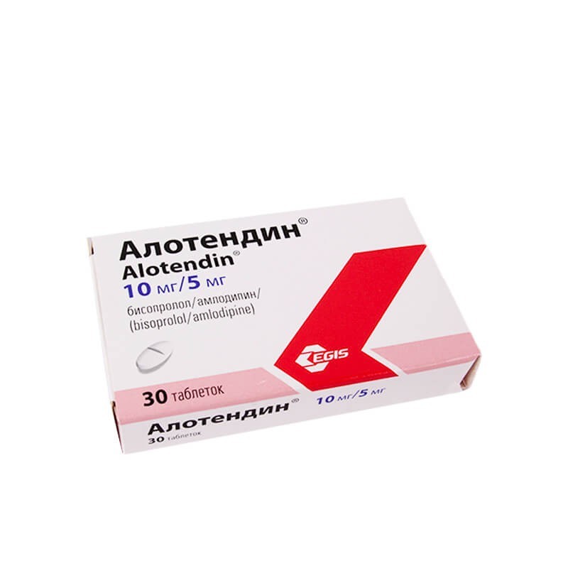 Medicines of the cardiovascular system, Pills «Alotendin» 10mg/5mg, Վենգրիա