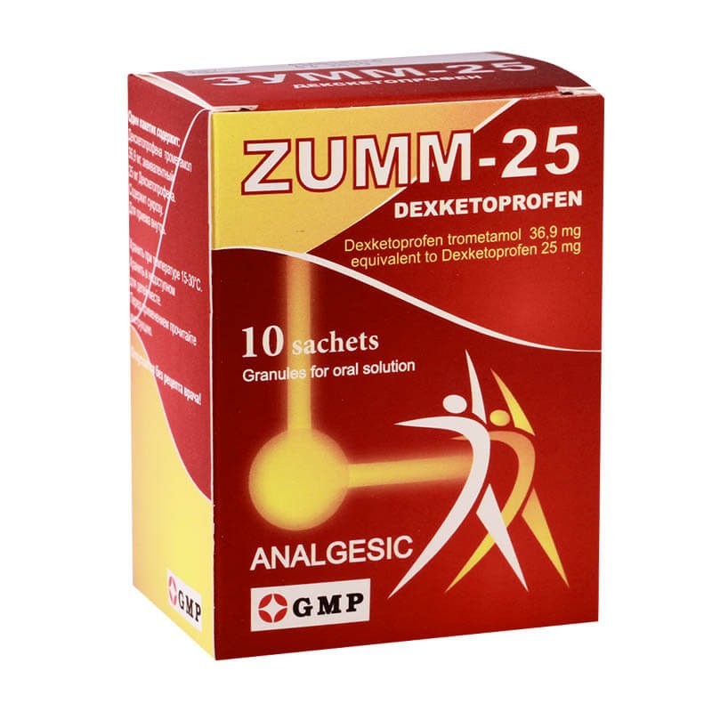 Anti-inflammatory pain relievers, Medicine powder «Zumm-25» 25mg, Վրաստան