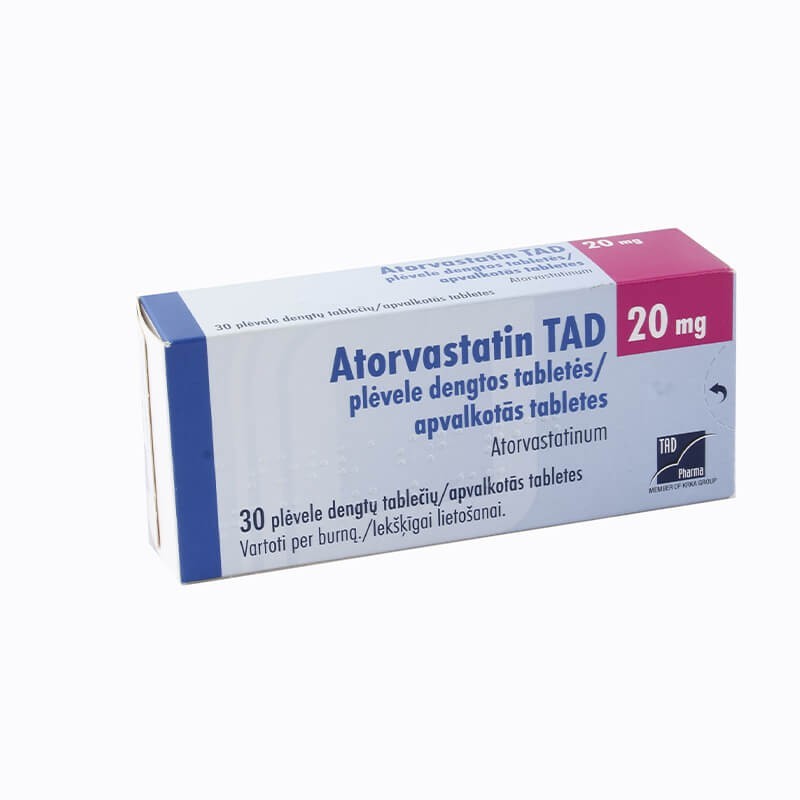 Anticholesterol drugs, Pils «Atorvastatin» 20մգ, Սլովենիա