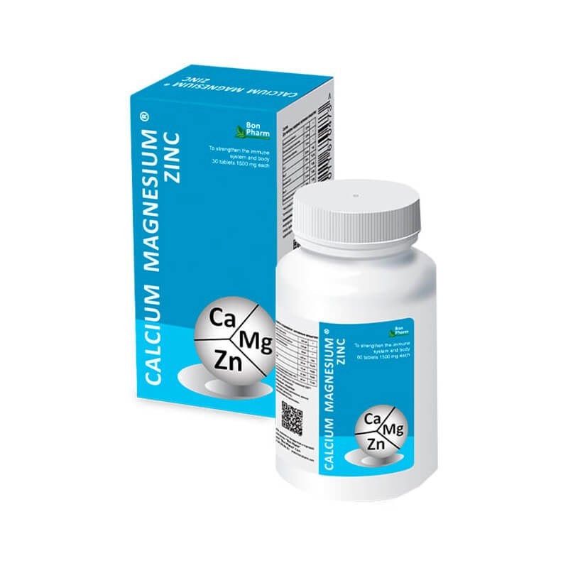 Vitamins and minerals, Tablets «Calcium Magnesium Zinc» , Լատվիա