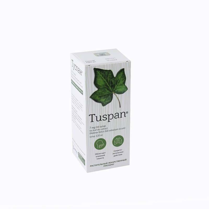 Antitussive drugs, Syrup «Tuspan» 120ml, Բուլղարիա