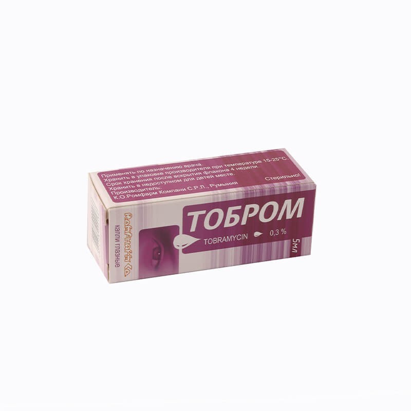 Eye drops, Eye drops «Тобром» 5 ml, Ռումինիա