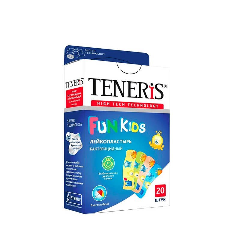 Medical plaster, Adhesive plaster for children «Teneris» 5.6x1.9cm, Մեծ Բրիտանիա