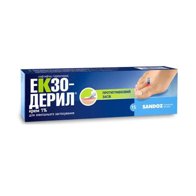 Medicines of local effect, Ointment «Exoderil» 1%/ 15g, Ավստրիա