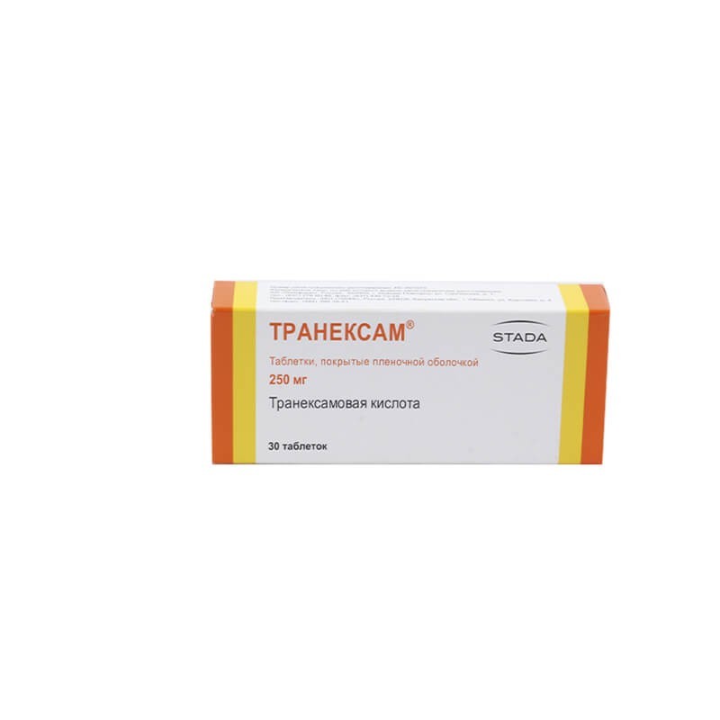 Anticoagulant drugs, Tablets «Tranexam» 250 mg, Ռուսաստան