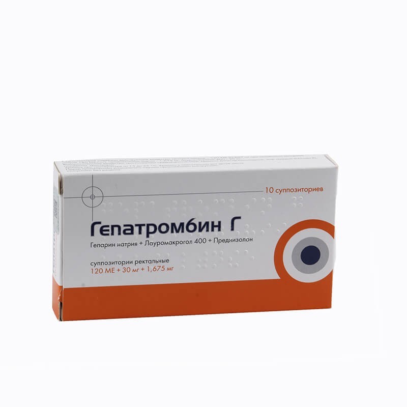 Hemorrhoid medications, Candles «Hepatrombin G», Սերբիա