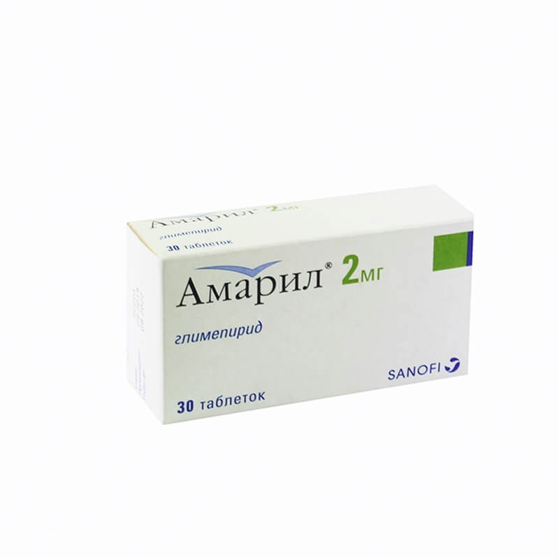 Antidiabetic drugs, Pills «Amaryl» 2mg, Իտալիա