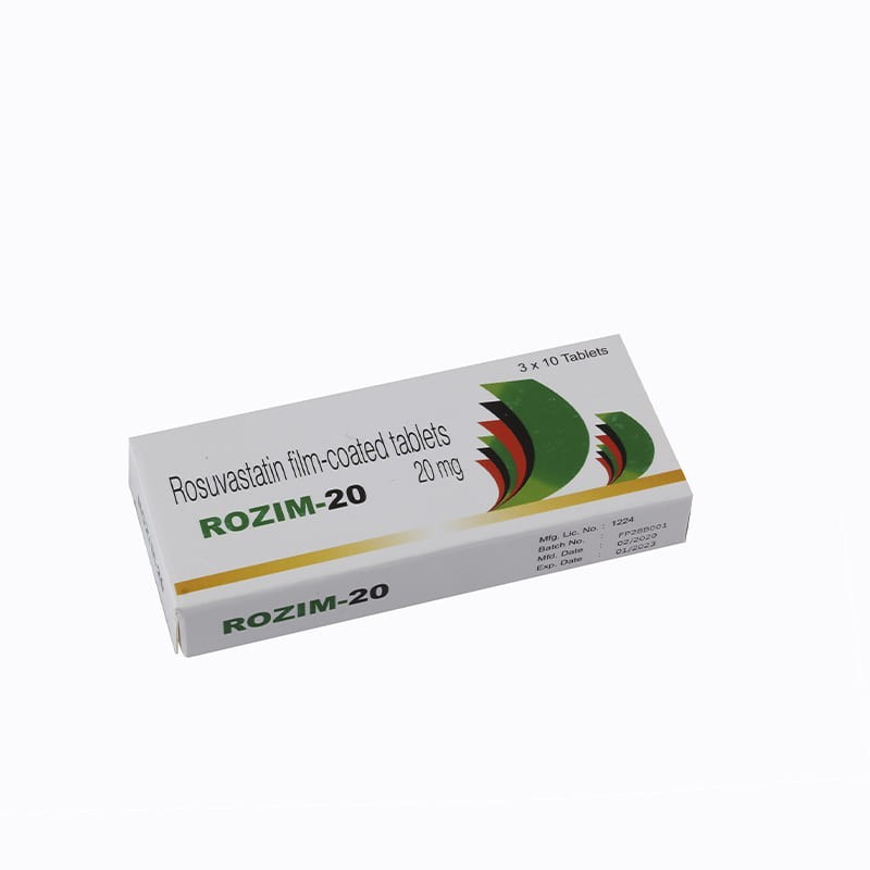 Anticholesterol drugs, Pils «Rozim» 10 mg, Հնդկաստան