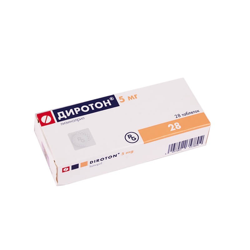 Medicines of the cardiovascular system, Pills «Diroton» 5mg, Վենգրիա