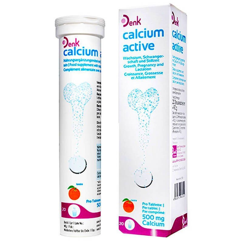 Vitamins and minerals, Tablets «Calcium active» 500 mg, Գերմանիա