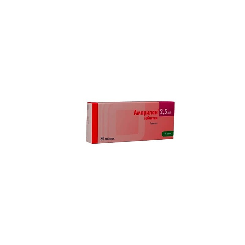 Medicines of the cardiovascular system, Amprilan ND tablets 2,5mg N30, Սլովենիա