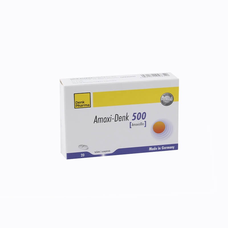 Antibiotic drugs, Tablets «Amoxi-Denk» 500 mg, Գերմանիա