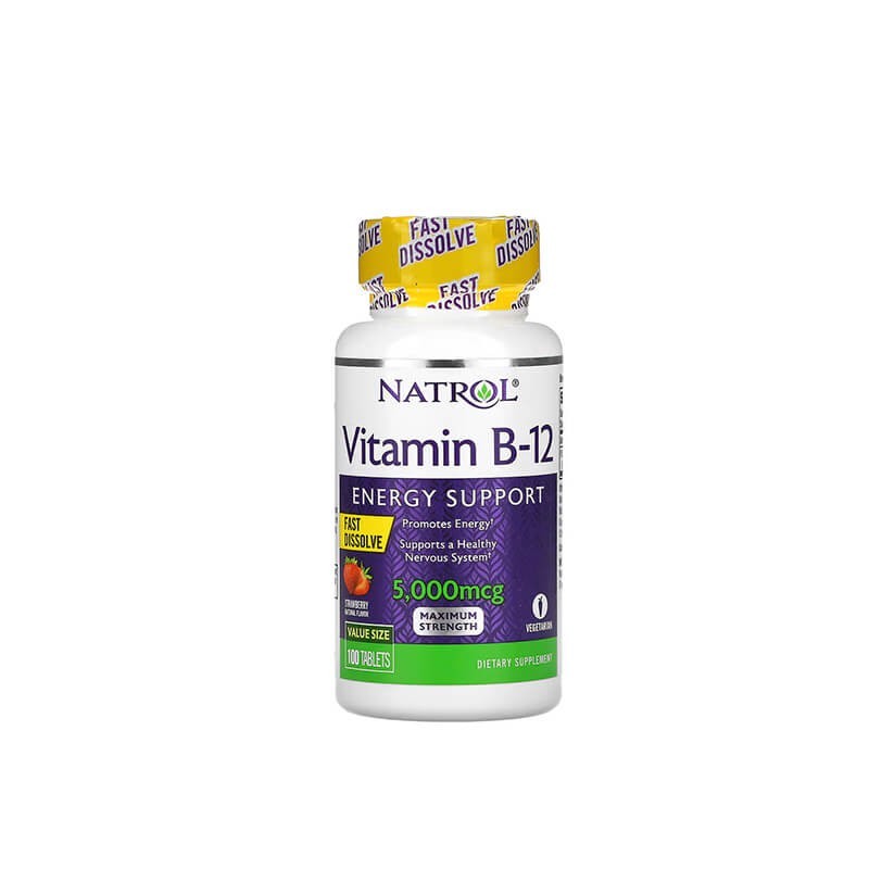 Vitamins and minerals, Natrol Vitamin B12 tablet soluble 5000mg N100, ԱՄՆ