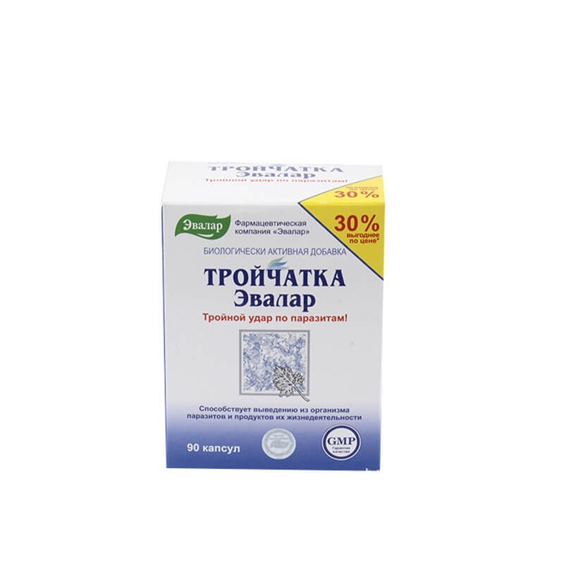 Anthelmintic drugs, Capsules «Тройчатка Евалар», Ռուսաստան