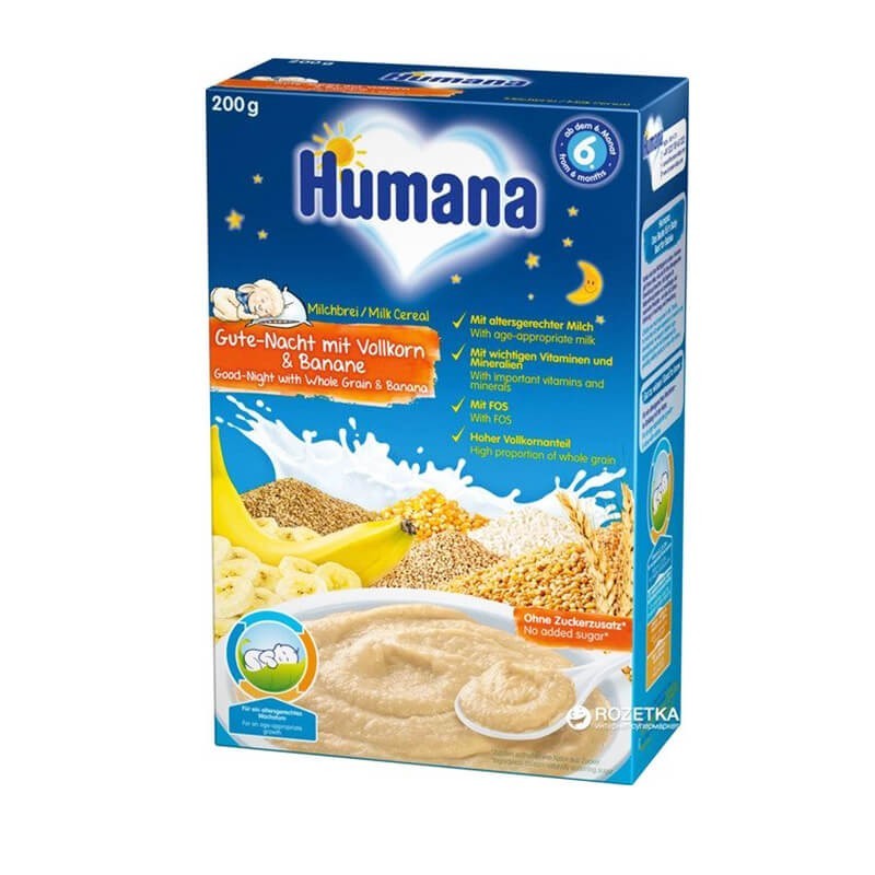 Кашы, Каша детская «Humana» 200г / N6, Գերմանիա