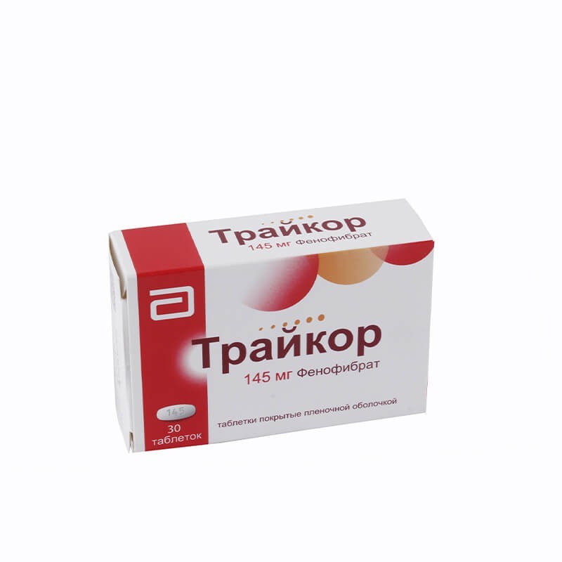 Anticholesterol drugs, Pils «Traykor» 145 mg, Ռուսաստան