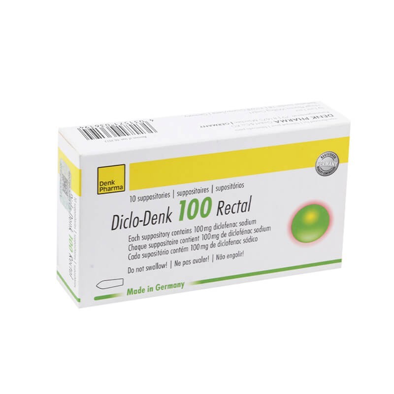 Anti-inflammatory pain relievers, Tablets «Diclo-Denk» 100 mg, Գերմանիա