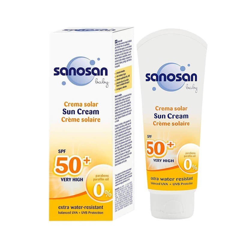 Body and hair care, Sunscreen cream «Sanosan» 50+Spf/ 75ml, Գերմանիա