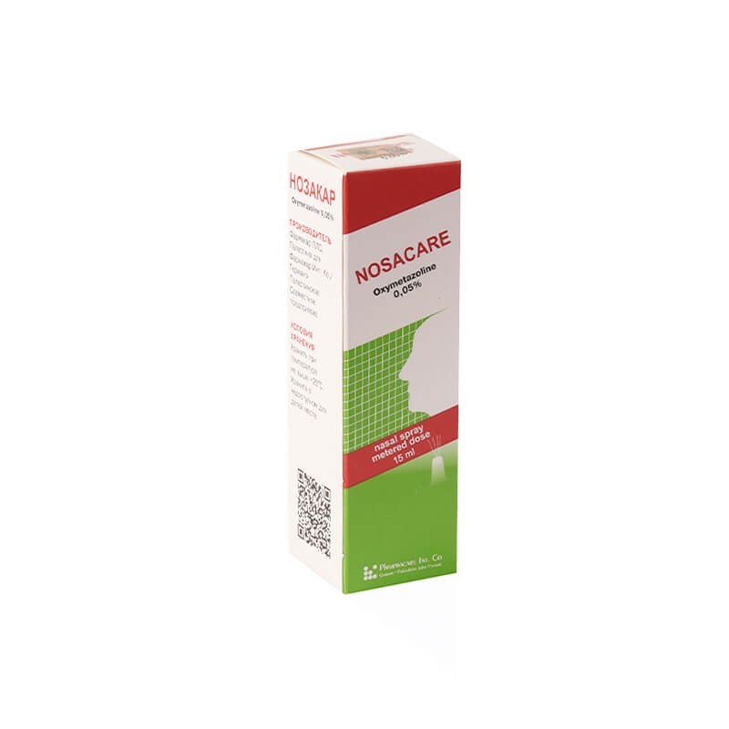 Nose throat ea, Nasal spray «Nozakar» 0.05% 15ml, Գերմանիա