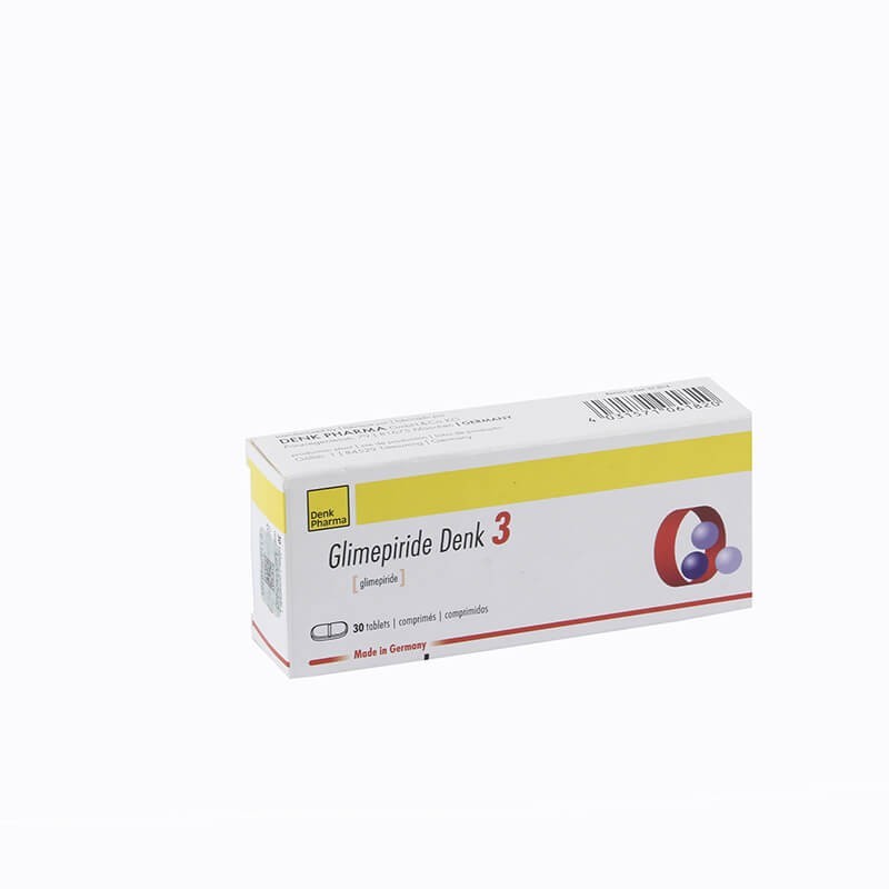 Antidiabetic drugs, Pils «Glimepiride Denk» 3mg, Գերմանիա
