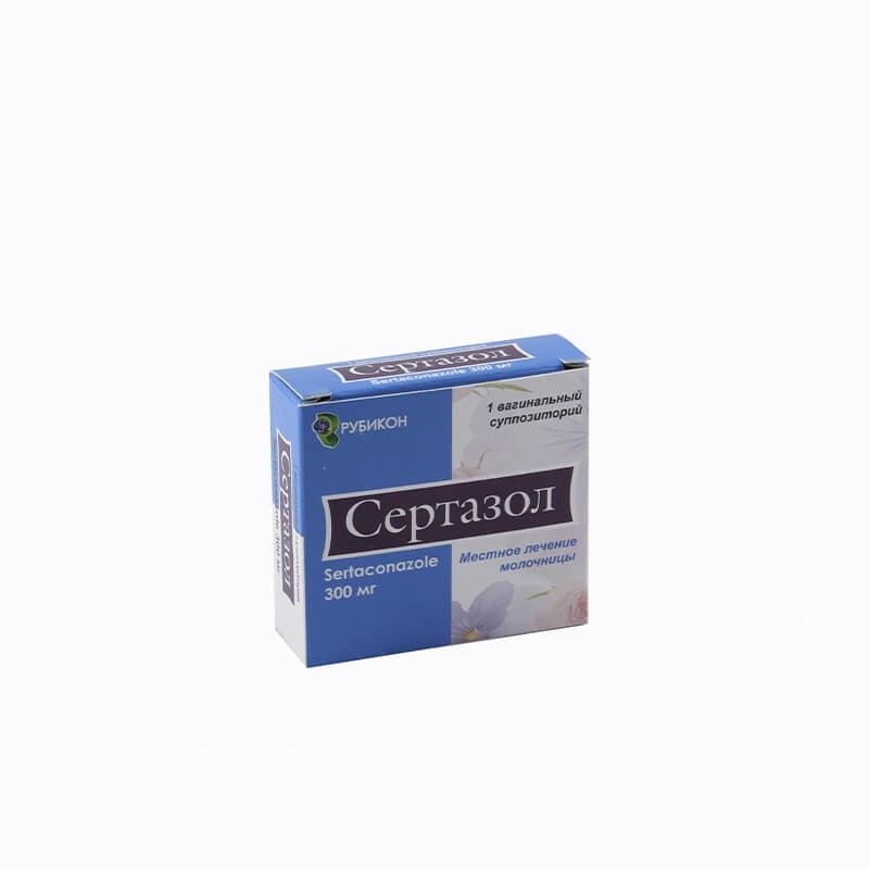 Женское здоровье, Candle «Sertazol» 300 mg, Բելառուս