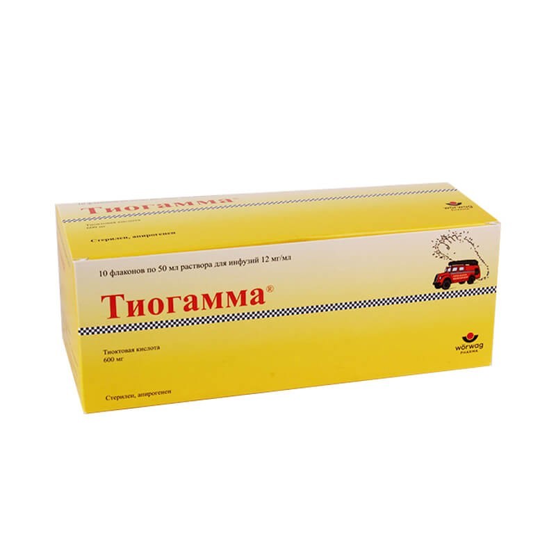 Antidiabetic drugs, Solution for injection «Tiogamma» 50мл, Գերմանիա