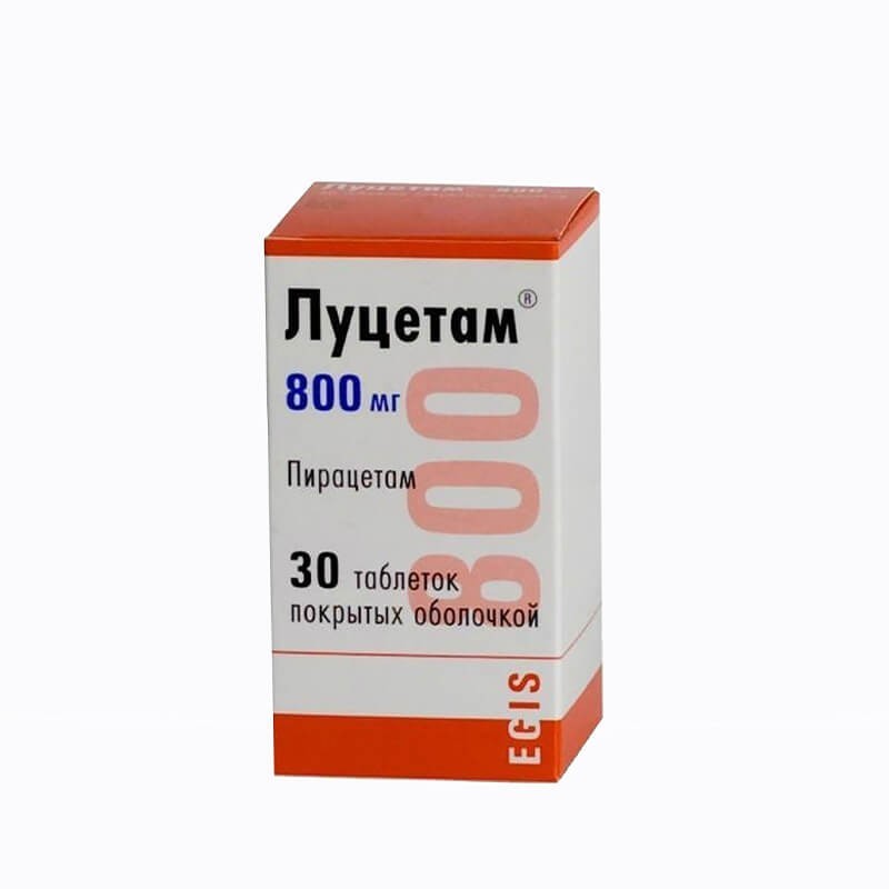 Cerebrovascular drugs, Pills «Lucetam» 800 mg, Վենգրիա