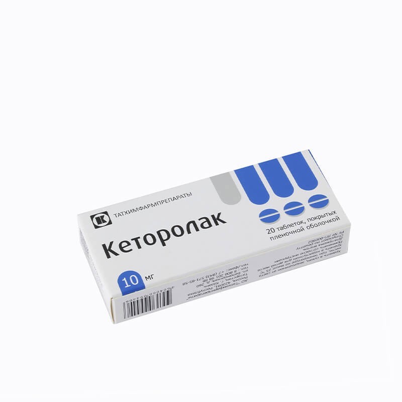 Anti-inflammatory pain relievers, Tablets «Ketorolak» 10 mg, Ռուսաստան