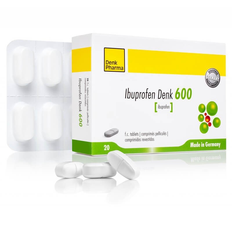 Anti-inflammatory pain relievers, Tablets «Ibuprofen Denk» 600 mg, Գերմանիա