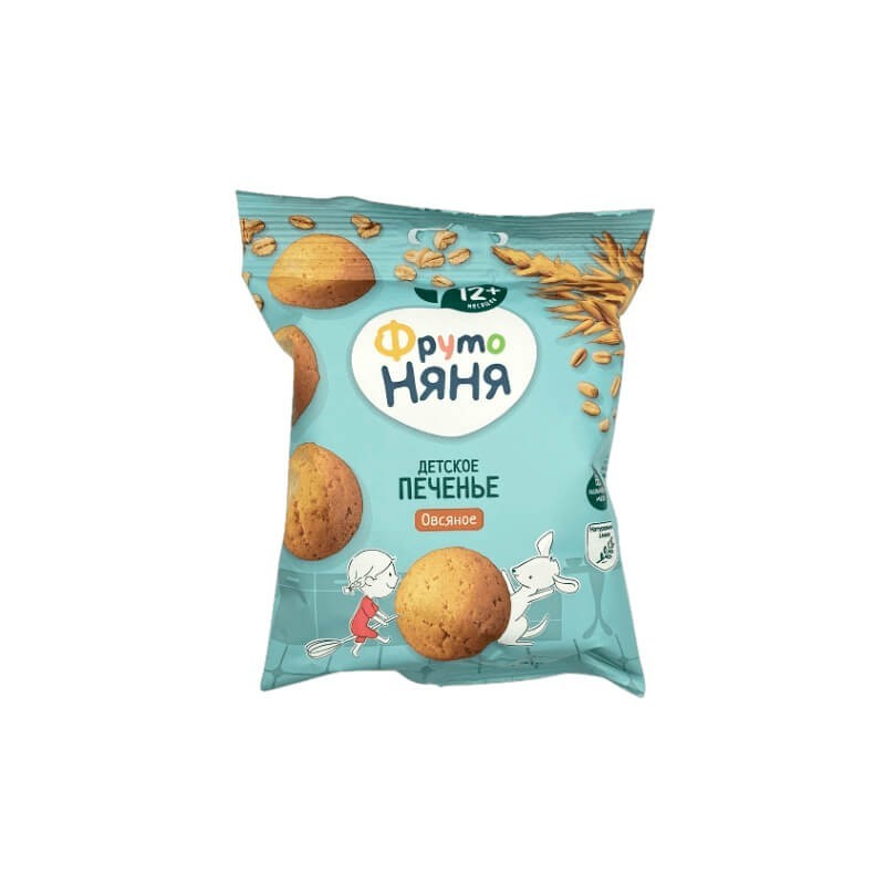 Cookies, Fruto nanny biscuit oats 60g, Ռուսաստան