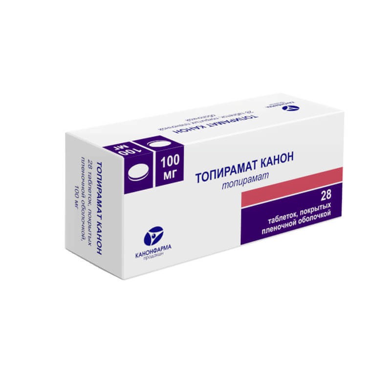 Drugs affecting the CNS, Capsules «Topiramate Canon» 100mg, Ռուսաստան