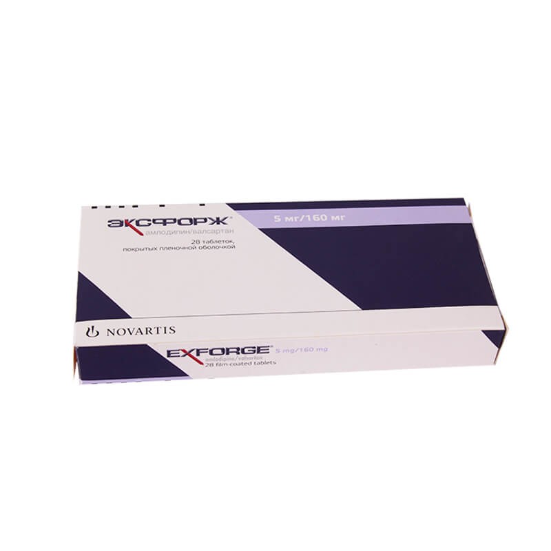 Cerebrovascular drugs, Tablets «Exforzh» 160mg/5mg, Շվեյցարիա