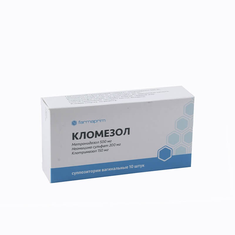 Women's health, Suppositories «Klomezol» 150/500/200 mg, Մոլդովա