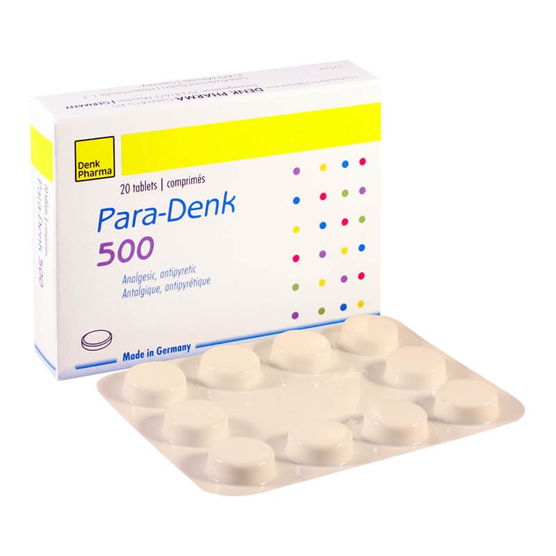 Anti-inflammatory pain relievers, Tablets «Para-Denk» 500 mg, Գերմանիա